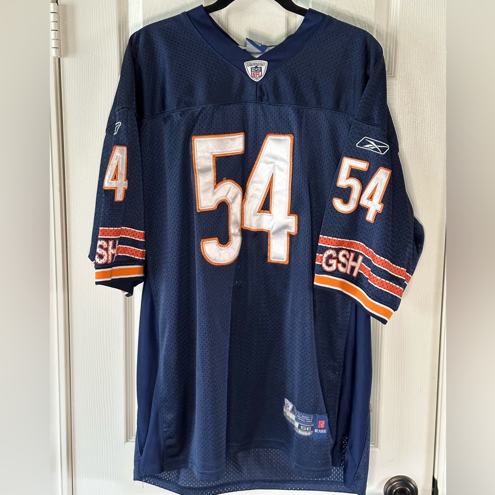 Reebok Onfield Brian Urlacher Jersey, Men’s size 56, used, good condition